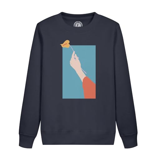 Sweatshirt enfant main florale pour les balades en forêt et jeux nature