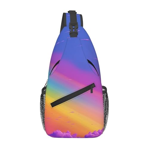 Bolso Cruzado Estilo Deportivo Negro para Hombre y Mujer