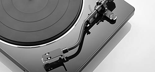 Image of Denon DP-450USB Semi-Automatic Analog Vinyl Record Player Turntable, USB Output for Recording, Speed Auto Sensor, Curved Tonearm, 33 1 /3, 45, 78 RPM (Vintage) Speeds, Superior Audio, Black