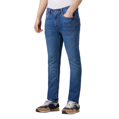 Image of Pepe Jeans Men's Slim Fit Jeans | Mid Rise | Stretchable Fabric | Jeans for Men | Available in Plus Size