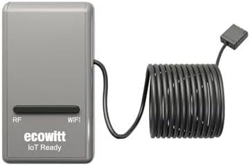 ECOWITT 2024 Newest Wi-Fi Gateway Weather Station, with Built-in Temperature, Humidity, and Barometric Sensors, IOT Ready, Supports Ecowitt Sensors Developed, USB Power, 915 MHz
