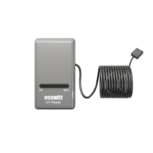 ECOWITT Wi-Fi Gateway Weather Station, with Built-in Temperature, Humidity, and