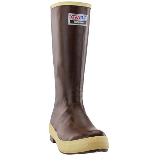 Xtratuf Knee Boots, Size 11, 16" H, Brown, Plain, PR2