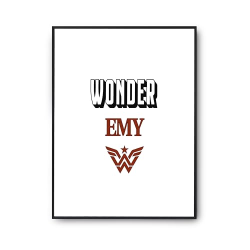 Poster Wonder Emy 1 affiche citation humour pour égayer votre décoration de bureau au quotidien