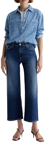 AG Women's Saige Mid Rise Wide Leg2