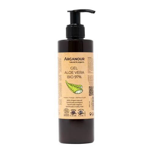 Gel de Aloe Vera 97% 250ml Cosmético 100% de origen natural que hidrata, calma y refresca la piel Cover