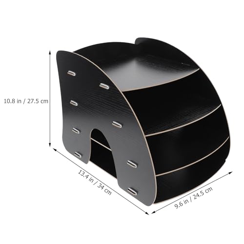 Boohelf File Rack Multi Layer Sto Unit per file Blocchi appunti Slish e Functal nizer per Home Office Studio Decor