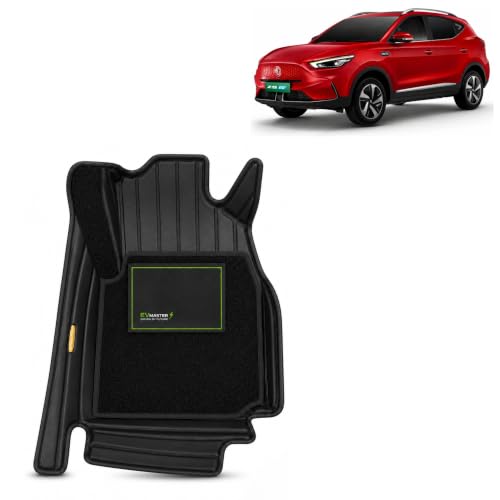 Image of EV MASTER 9D Car Floor Mats for MG ZS EV Hybrid (2026 Onwards) Complete Set | Anti Slip Full Coverage Premium Luxury Car Floor Mats | Washable Waterproof All Weather
