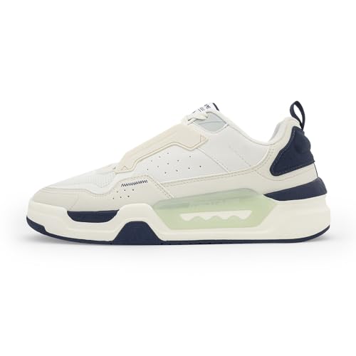 Image of Red Tape Men's Sneakers White Blue Pu Mesh TPU Round Toe Lace-Up