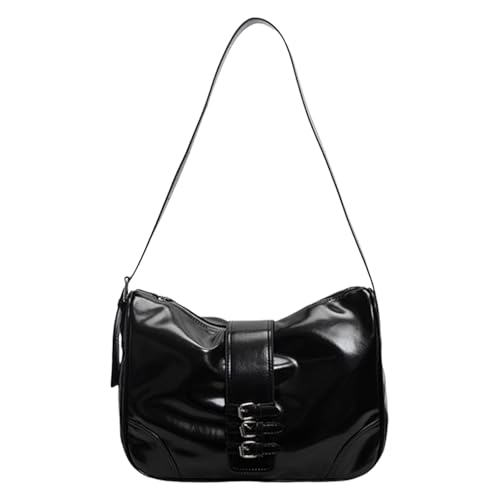 Sac à bandoulière rétro Noir : fini les sacs lourds grâce à la sangle réglable