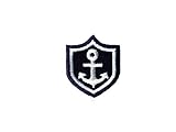 applikation anker häkeln Applikation zum Aufbügeln gedeacc-kreativ Bügelbild Applikation Aufnäher Maritim Wappen Anker 3,5 x 4,0 cm