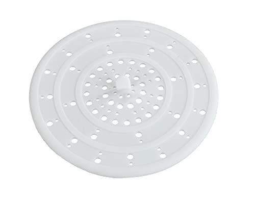 Wenko Filtro Desagüe De Silicona, Silicone, White, 12 X 12 X 0.3 Cm #TOP1