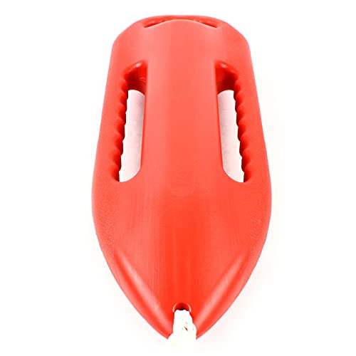 RIAHNEAH 3-Handle Swimming Rescue Buoy, Inflatable Lifeguard Rescue Can Beach Swimming Float Rescue Buoy Non-Deforming Lifesaving Equipment Succour Buoyage