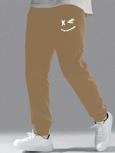 Image of Boys' Premium Cargo Jogger Pants | Soft Pilot Fabric | Stylish Printed Joggers with Side Pocket | Elastic Waist & Cuff(KBC-01)