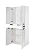 Schildmeyer Hochschrank Rilana 700861, weiß glanz, 159 x 65 x 35 cm