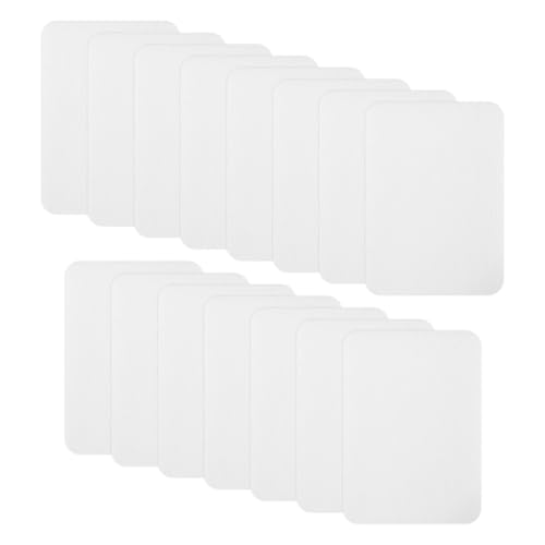 SYEYCW 15 Pièces Patchs de Réparation, 7.5cm x 10.5cm Blanc Patchs Thermocollants, 100% Coton Décoration Réparation, Patch Thermocollant Tissu Kit, pour Vêtements, Pantalons, Jeans