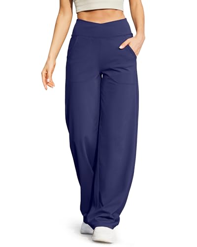 Pantalon de yoga fluide droit pour femme évitant les compressions