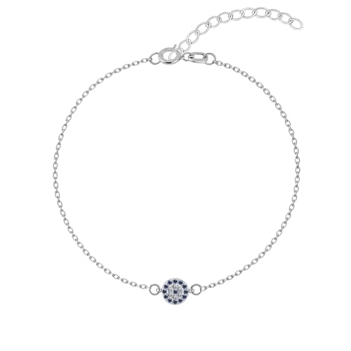 Image of HighSpark 925 Silver Anklet Payal | 92.5 Sterling Silver & Stunning Shine | Evil Eye Anklet & Minimal Elegant Anklets | Lovely Gift