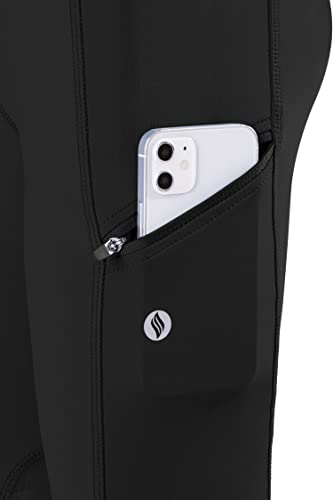 Santiny Girls Horse Riding Pants With Zipper Pockets Kids Stretchy Equestrian Breeches Knee-Patch Youth Schooling Tights thumb #2
