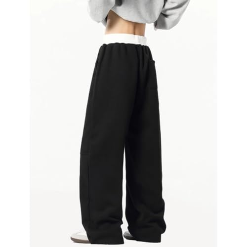 HBER Wide Leg Sweatpants for Men Teen Boy Elastic Waist Baggy Open Bottom Loungewear Y2K Streetwear Drawstring Sweat Pants2