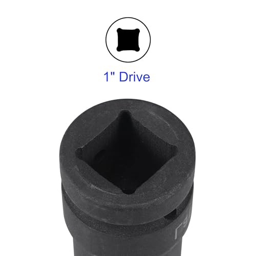 MACHSWON 1 Inch Drive - 21mm Deep Impact Socket with 6 Point Design, Heat-Treated Cr-V Steel 80mm Length, Metric Sizes - Image 4