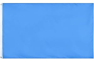 3x5 Foot Solid Blue Flag - High-Quality Blue Flag with Reinforced Stitching