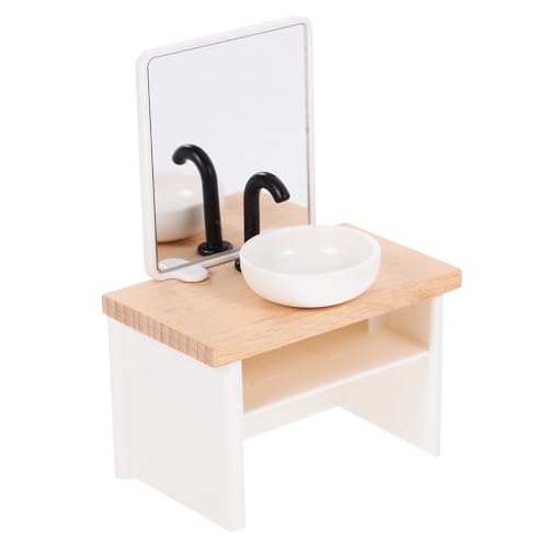PartyKindom Mini Muebles De Baño Decoración Lavabo De Muñeca Lavabo En Miniatura Miniaturas Muebles De Baño Modelos De Lavabos De Juego Lavabo En Miniatura Lavabo De Simulación
