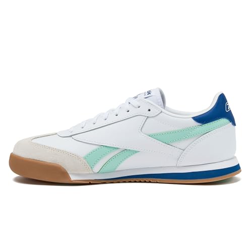 Reebok Campio XT Mens Sneakers, White/Twilight Blue/Glitch Aqua, 13.5 Women/12 Men