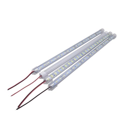 wenwendianzi 5 Stuks 20 Cm/30 Cm/50 Cm Smd 5630 12V Led Keuken Onder Kast Strip verlichting Stijve Harde Bars Closet Buis Lamp(Milky,WARM WHITE_20CM)