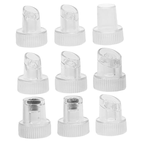 livre LOORGVEL 9 Pièces Embouts Plastique de Remplacement pour Machine Aspiration Hydro Têtes Multifonctions pour Nettoyage Visage Profond et Soins Peau