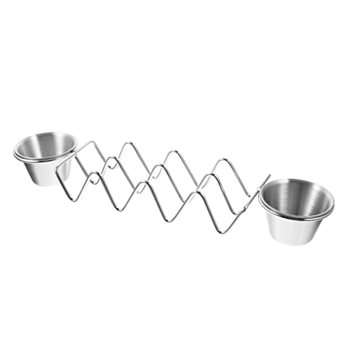 GRIRIW Stainless Steel Mexico Style Taco Bar Supplies Burrito Holder Baked Pancake Stand