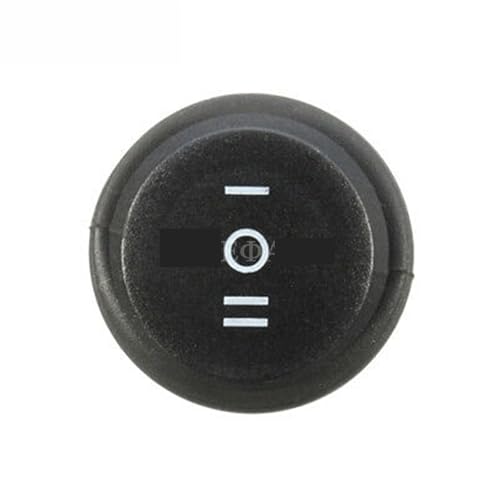 Interrupteur à bascule 23 mm SPDT noir pour montage électrique AC 3 broches