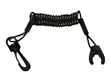 JLP Compatible with Black Kawasaki Lanyard Jetski X2 STS STX SS XI XIR Ultra 300X 300LX ST ZXI Vest Quick Swivel Clip And Kaw End Key Lanyard Black