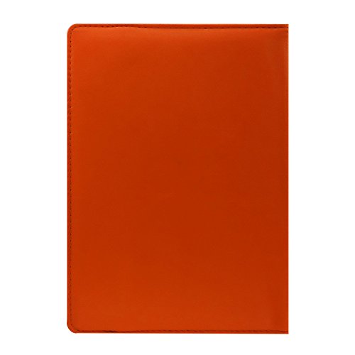 Image of Fastway Rotating Leather Flip Case for Lenovo TAB 4 8 TB-8504X Tablet Cover Stand Black (Orange)