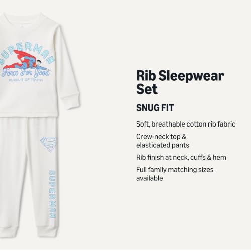 Image of Amazon Essentials Babies, Toddlers and Boys' Snug-Fit Cotton Rib Pajama Sleepwear Sets, Multipacks