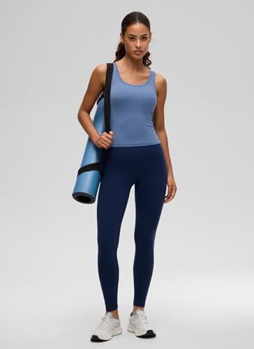Image of CRZ YOGA Softembrace Scoop Neck Tank Top | Workout, Ultra Soft, Tight Fit, Waist Length, Double Lined, Sleeveless Shirts for Women
