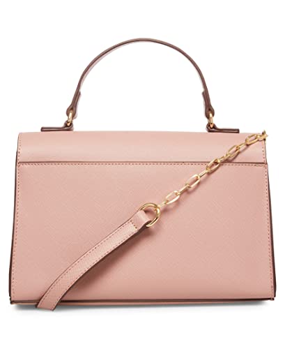 Anne Klein Womens Anne Klein Flap Top Handle Satchel, Dusty Rose, One Size Us #TOP1