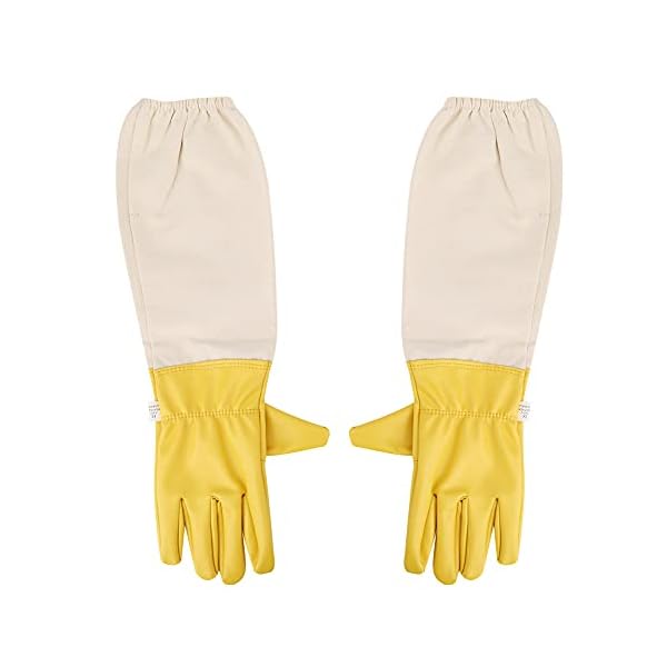 1 Paar Imkerhandschuhe Anti-Bienen-Anti-Sting-Bienenhandschuhe Elastische Stichschutzmanschetten Lange Extra Lange Ärmel…