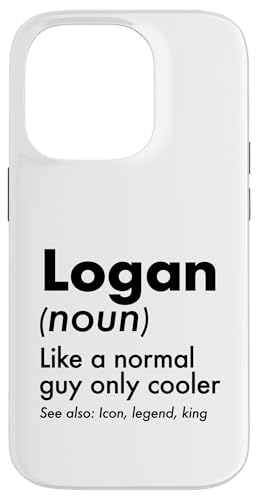 Logan Like A Normal Guy Only Cooler Legend King �t�@�[�X�g�l�[�� �X�}�z�P�[�X iPhone 14 Pro �p