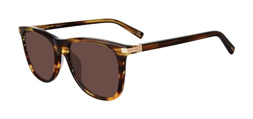 TUMI - 506 Two Tone Rectangle Sunglasses - Stylish Sunglasses for Men - UV Protection Eyewear - Sunglass Case - 53mm - Olive