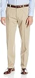 Dockers Men's Relaxed Fit Comfort Pants, British Khaki, 44W x 30L