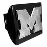 Elektroplate Michigan Wolverines Block M Black Metal Trailer Hitch Cover Fits 2 Inch Auto Car Truck Receiver