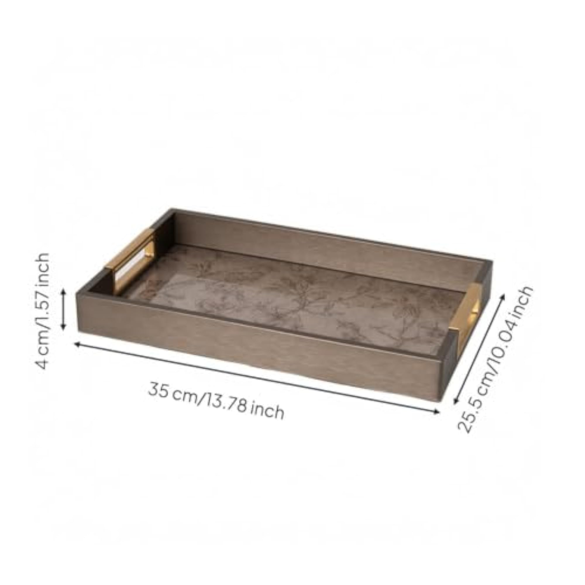 Low-Maintenance Decorative Storage Tray, Multi-Purpose Polished