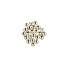 OCreme Silver Dragees Cake Decorating Supplies for Bakers Cookie, Cupcake & Icing Toppings, Bright Metallic Sphere Sprinkles Decoration, Certified, Decorating Sugar Ball Accents - 6mm, 16 Oz