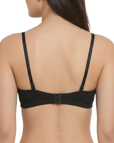 Image of Brida Monica Women's Wide Strap Bra - Soft Hosiery Cotton, Non-Padded, Wireless, Seamless Full Coverage T-Shirt Bra