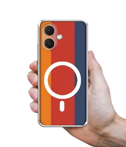 Image of Back Cover for Tecno Spark Go 2 4G Triple Color Stripes Magnetic Ring Design (Not Magnetic Compatible) | UV Printed Soft TPU Shockproof Back Case for Tecno Spark Go 2 4G