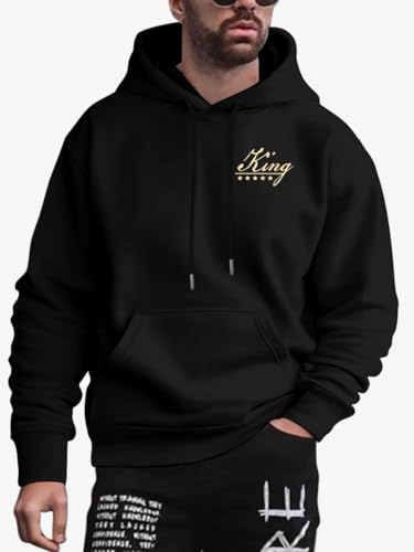 Men's Pullover Sweatshirt Hoodie Hooded Collar Drawstring Hoodies Casual Long Sleeve Shirts4