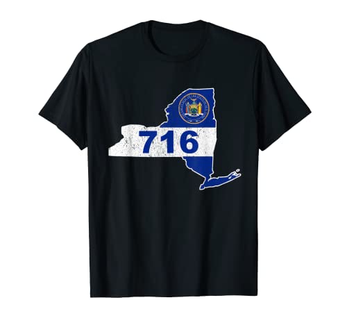 Buffalo Area Code 716 Phone Number New York Souvenir Gift T-Shirt