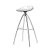 SCAB DESIGN Sgabello Modello Frost Bianco O Trasparente Scocca in tecnopolimero Telaio Cromato per casa, RISTORAZIONE, Bar, Hotel, RISTORANTI, Pub (Trasparente)