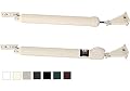 Touch 'n Hold Smooth - Dual Door Closer System – Heavy-Duty - Touch-Button Hold Open Feature & Smooth Closing Motion - for Storm & Security Doors (Medium/Heavy Weight). New Doors or Replace Old Units